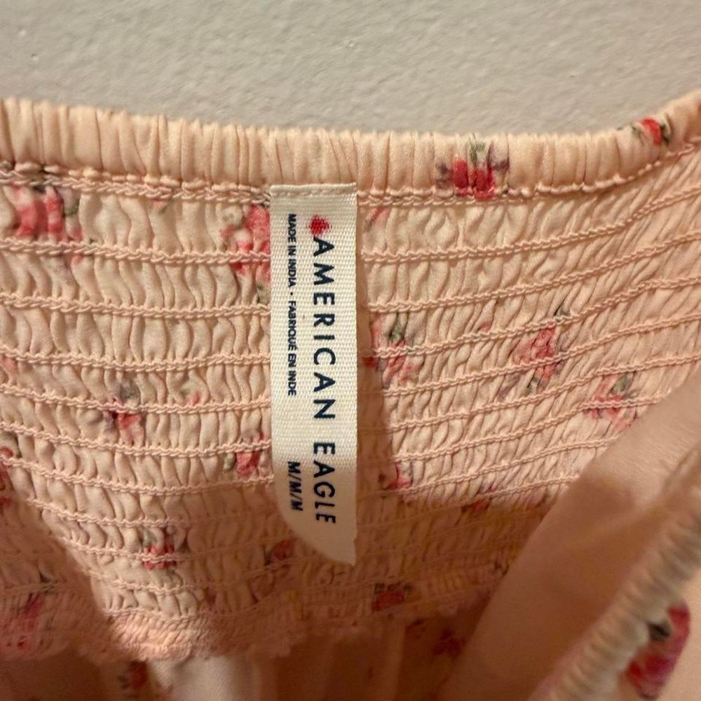 American Eagle Floral Peasant Mini Dress - Picture 3 of 4